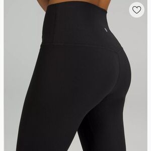 lululemon HR Align Ribbed Black Leggings 25"